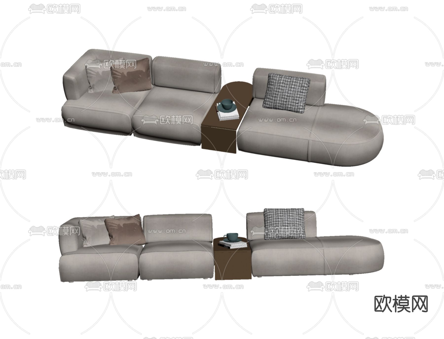 Poliform 多人沙发su模型下载（渲染图2）