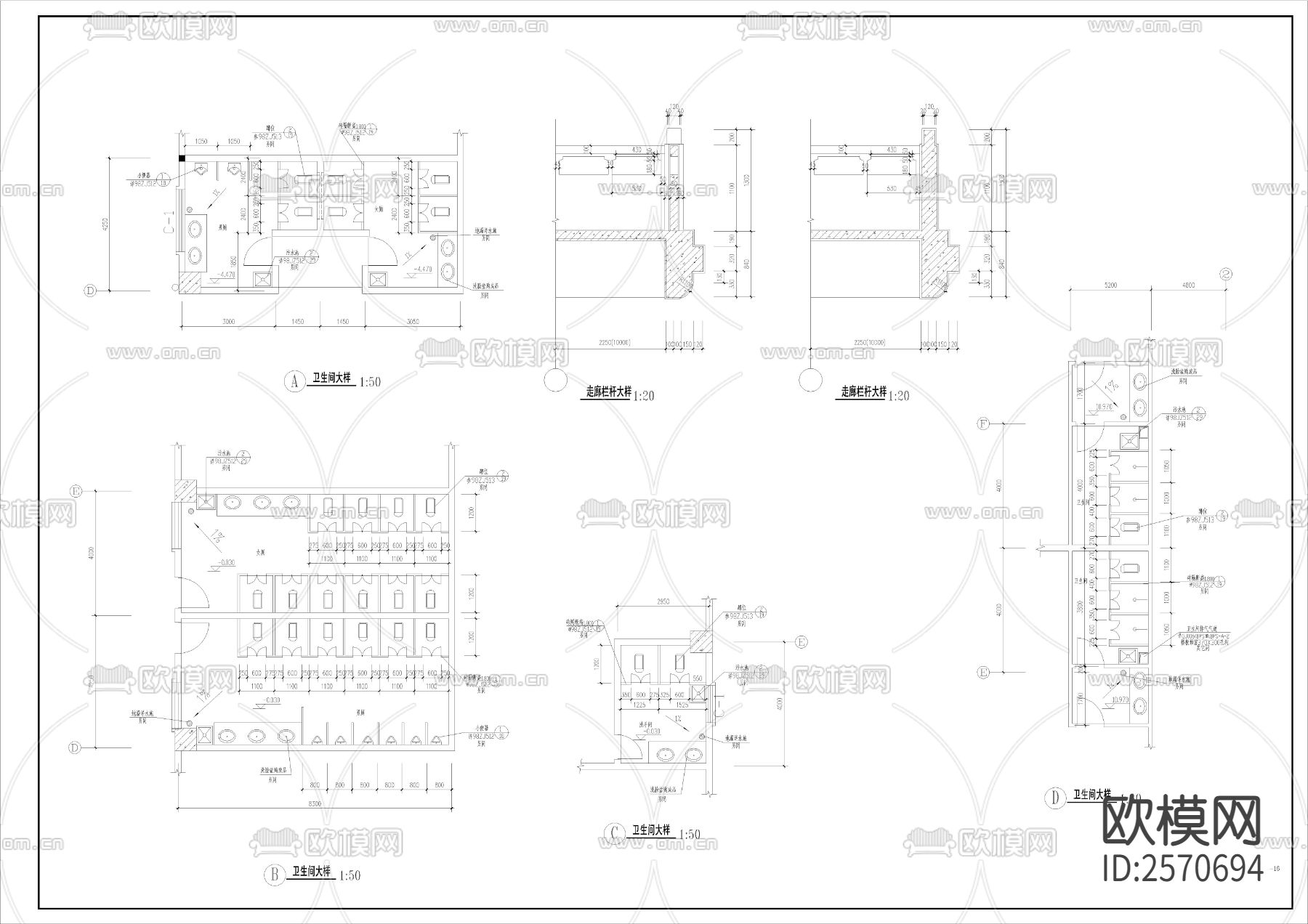 静音寺建筑cad施工图下载（渲染图7）