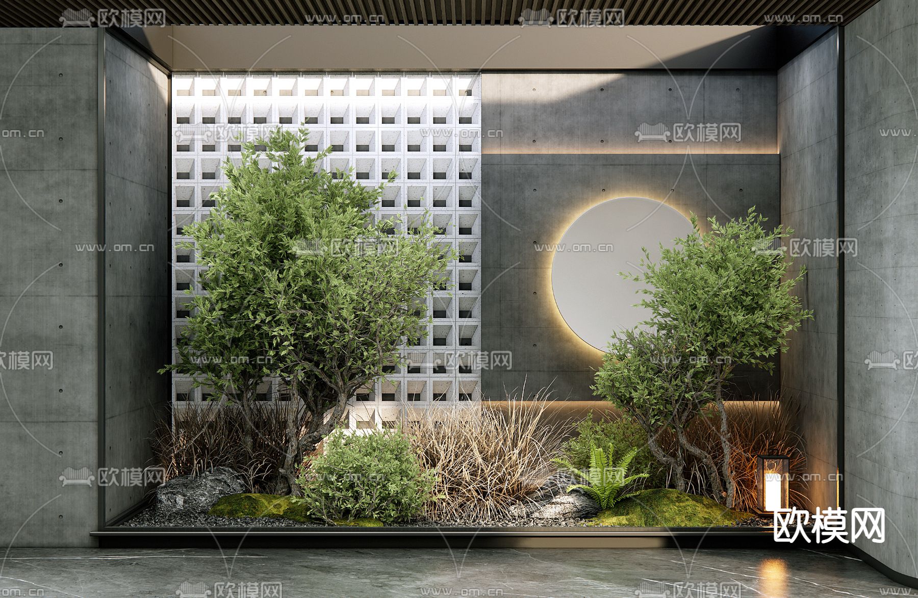 室内造景 景观小品3d模型下载_ID14022578_3dmax免费模型-欧模网