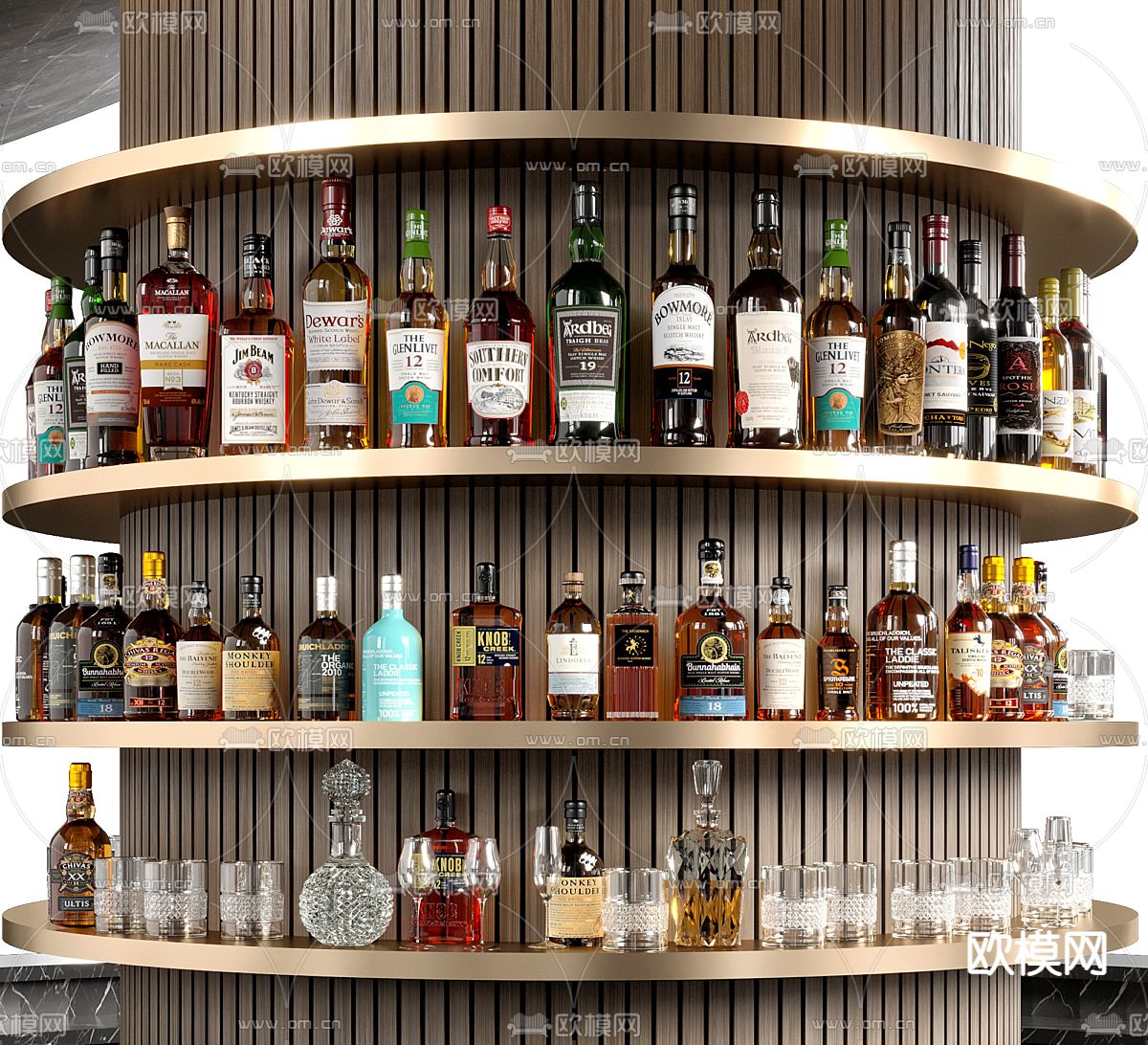 咖啡厅吧台 操作台3d模型下载（渲染图3）