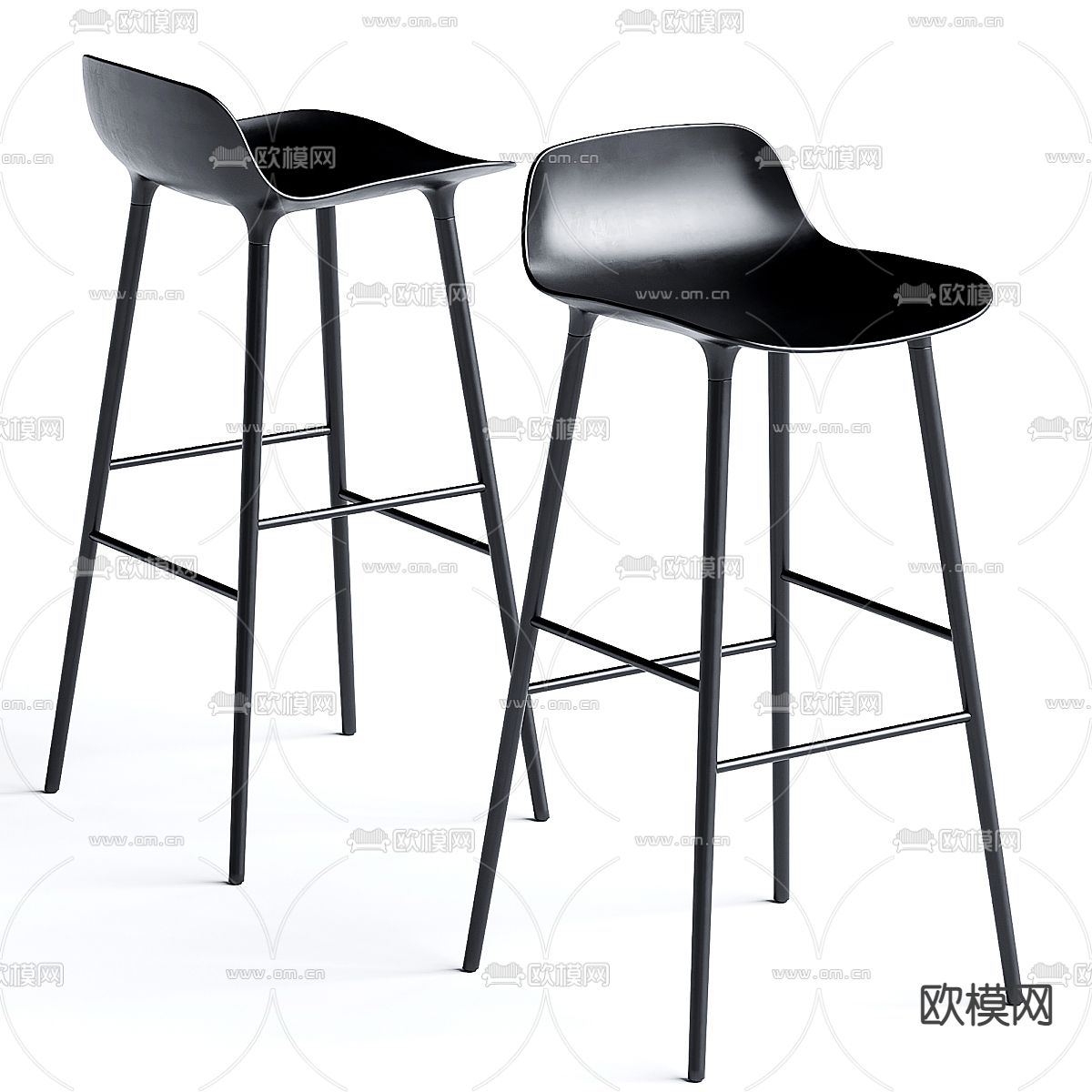 MISSANA  吧椅 吧凳3d模型下载