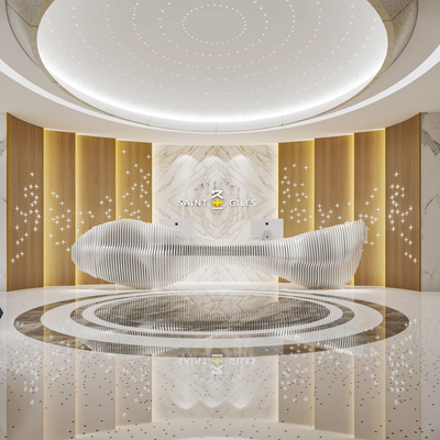  医疗美容 医院大厅su模型 