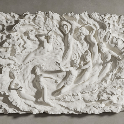  欧式浮雕墙饰su模型 