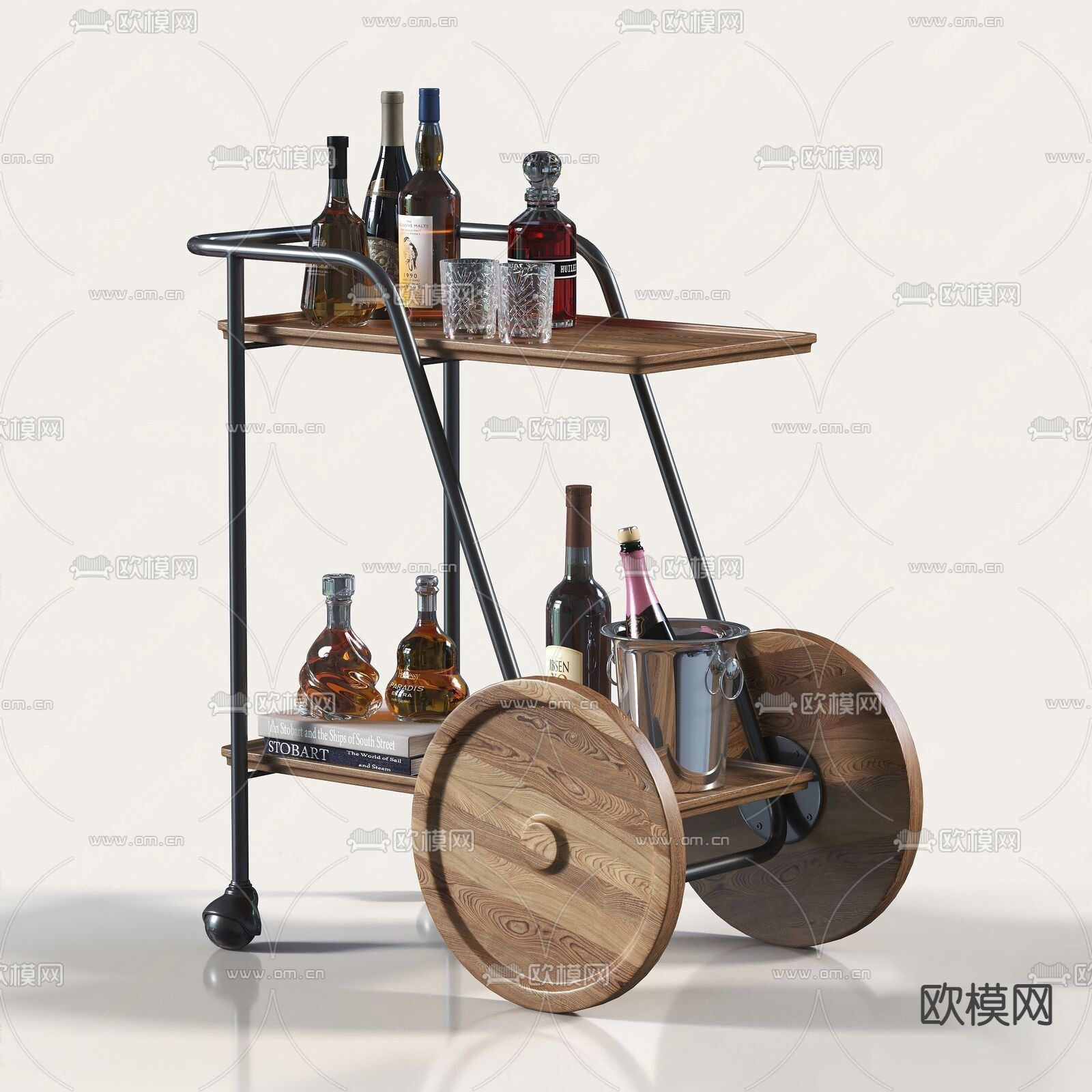 北欧酒水su模型下载（渲染图1）