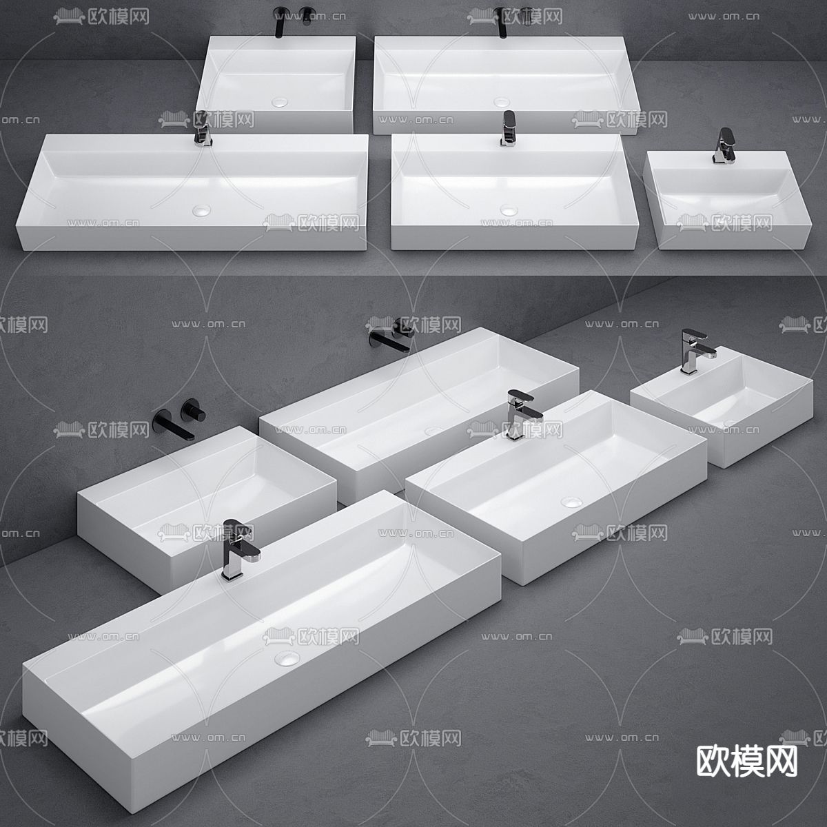 台盆 洗手盆3d模型下载