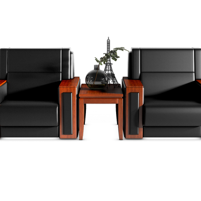  现代办公沙发 国宾沙发su模型 