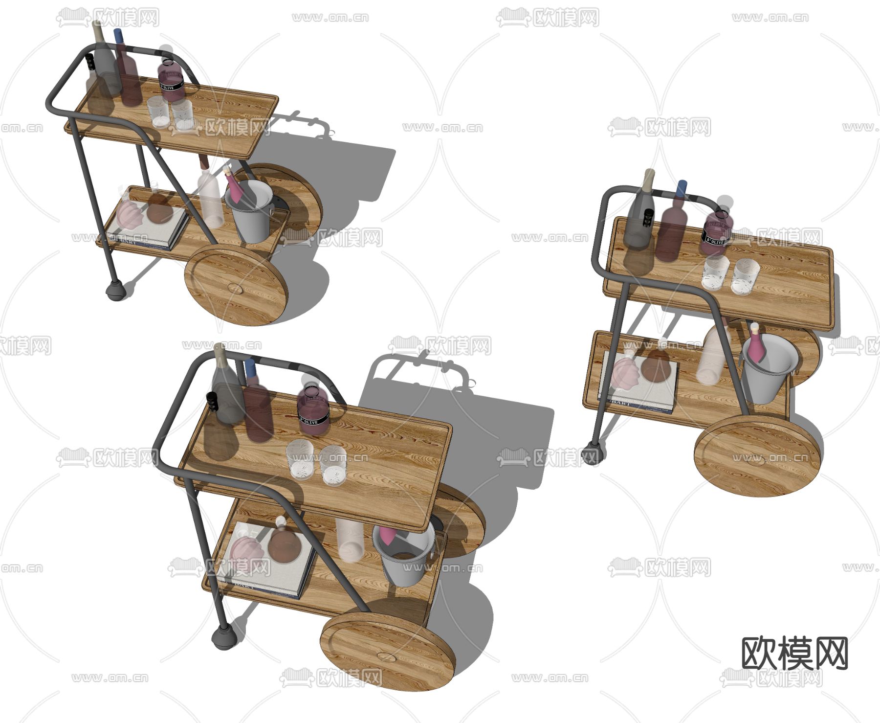 北欧酒水su模型下载（渲染图4）