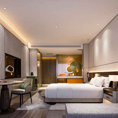  酒店客房su模型 