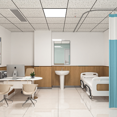  医院门诊室 诊疗室su模型 