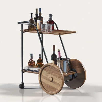  北欧酒水su模型 