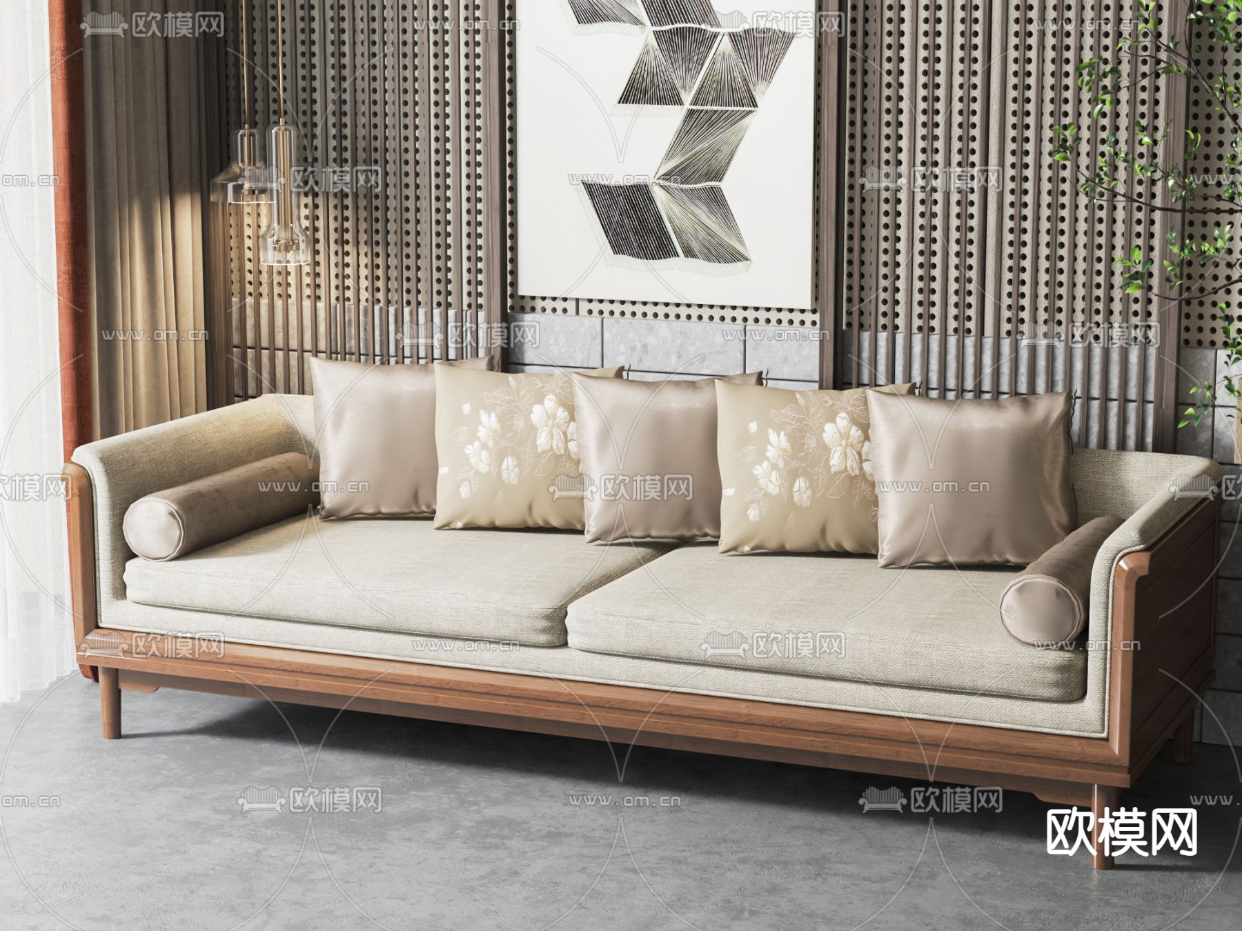 双人沙发 软体沙发3d模型下载