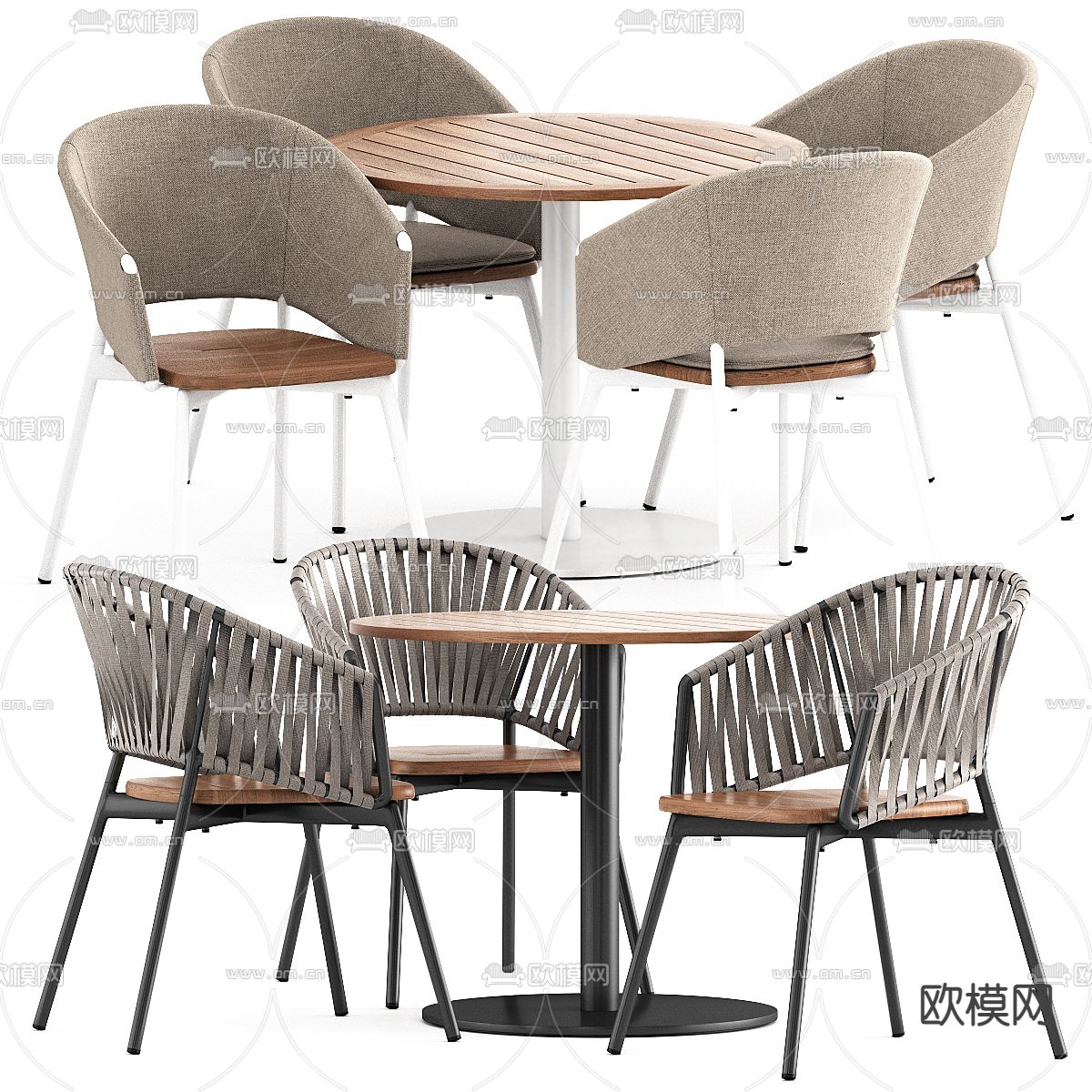 休闲桌 洽谈桌 户外桌3d模型下载（渲染图1）