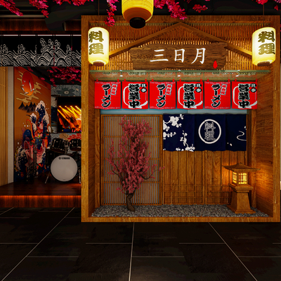  日式料理店 寿司店 居酒屋su模型 