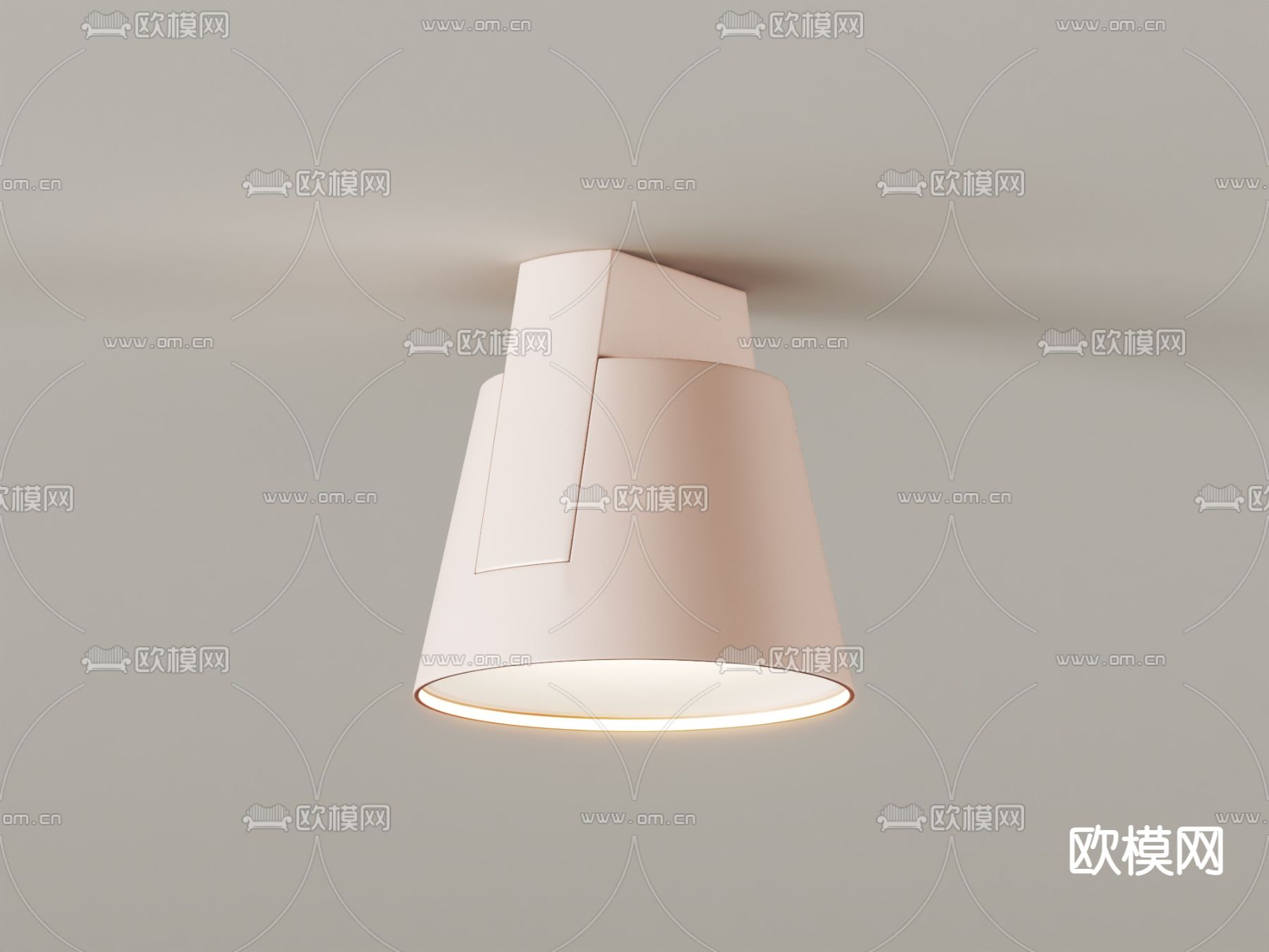 北欧吸顶灯su模型下载（渲染图4）