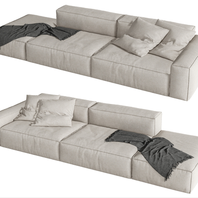 poliform豆腐块沙发 软体沙发su模型