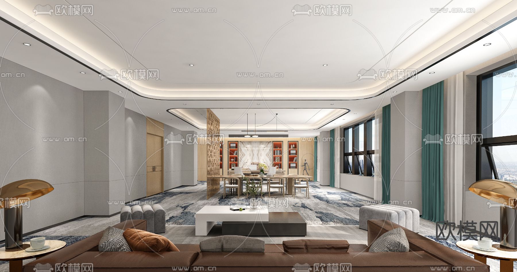 董事长室 总经理室3d模型下载