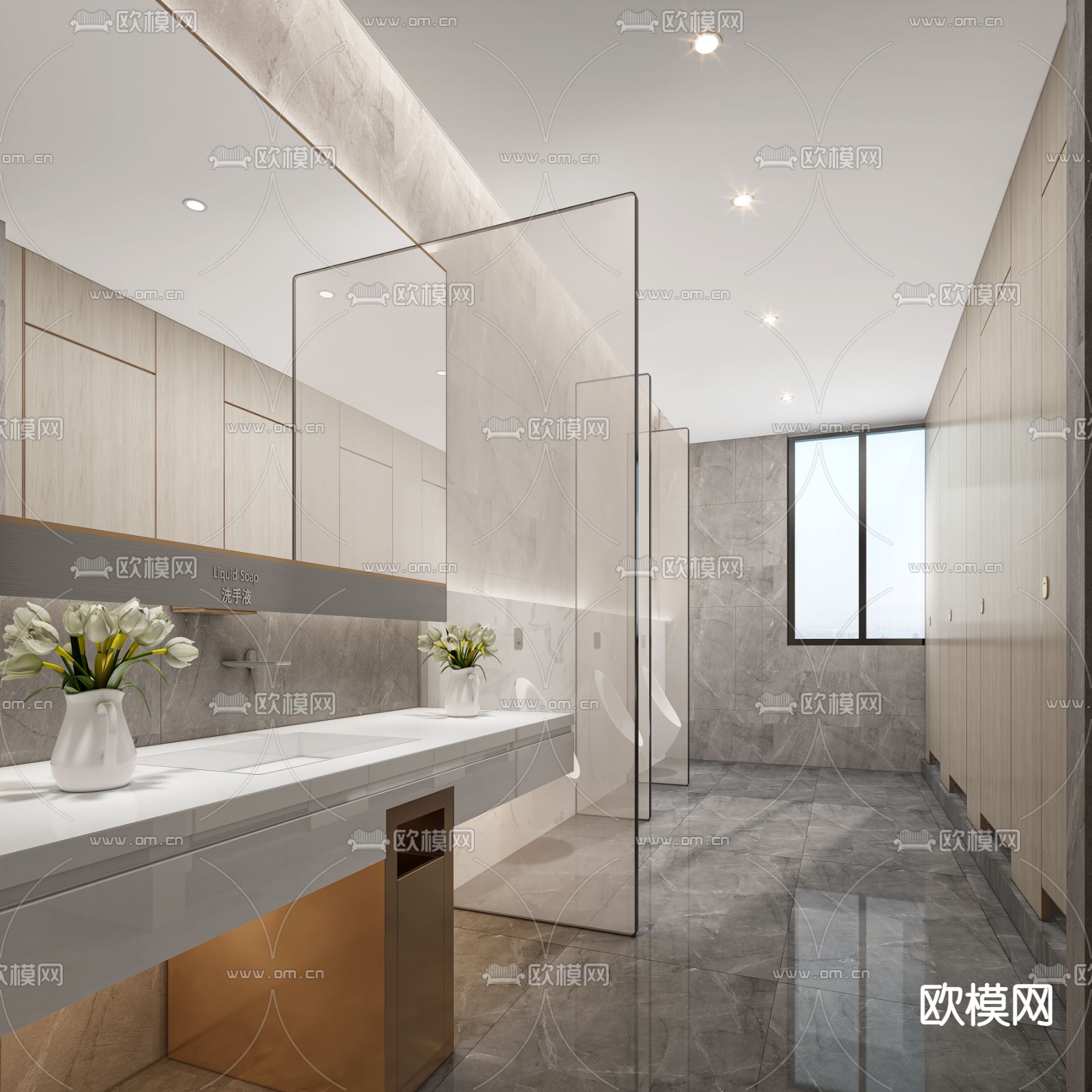 公共卫生间 公厕3d模型下载