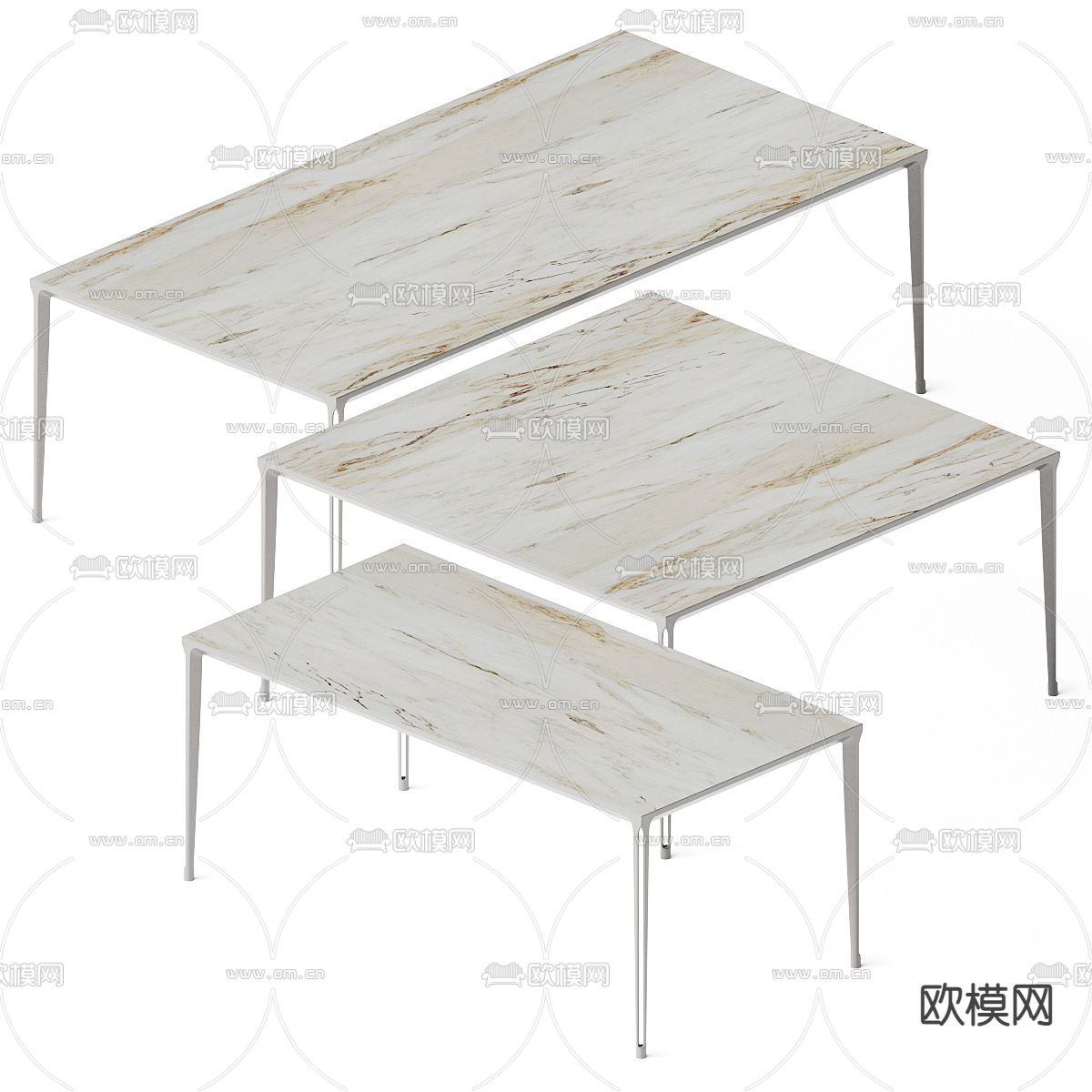 Cattelan Italia 餐桌3d模型下载（渲染图2）