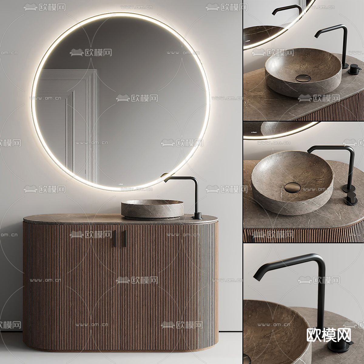 洗手台 台盆3d模型下载