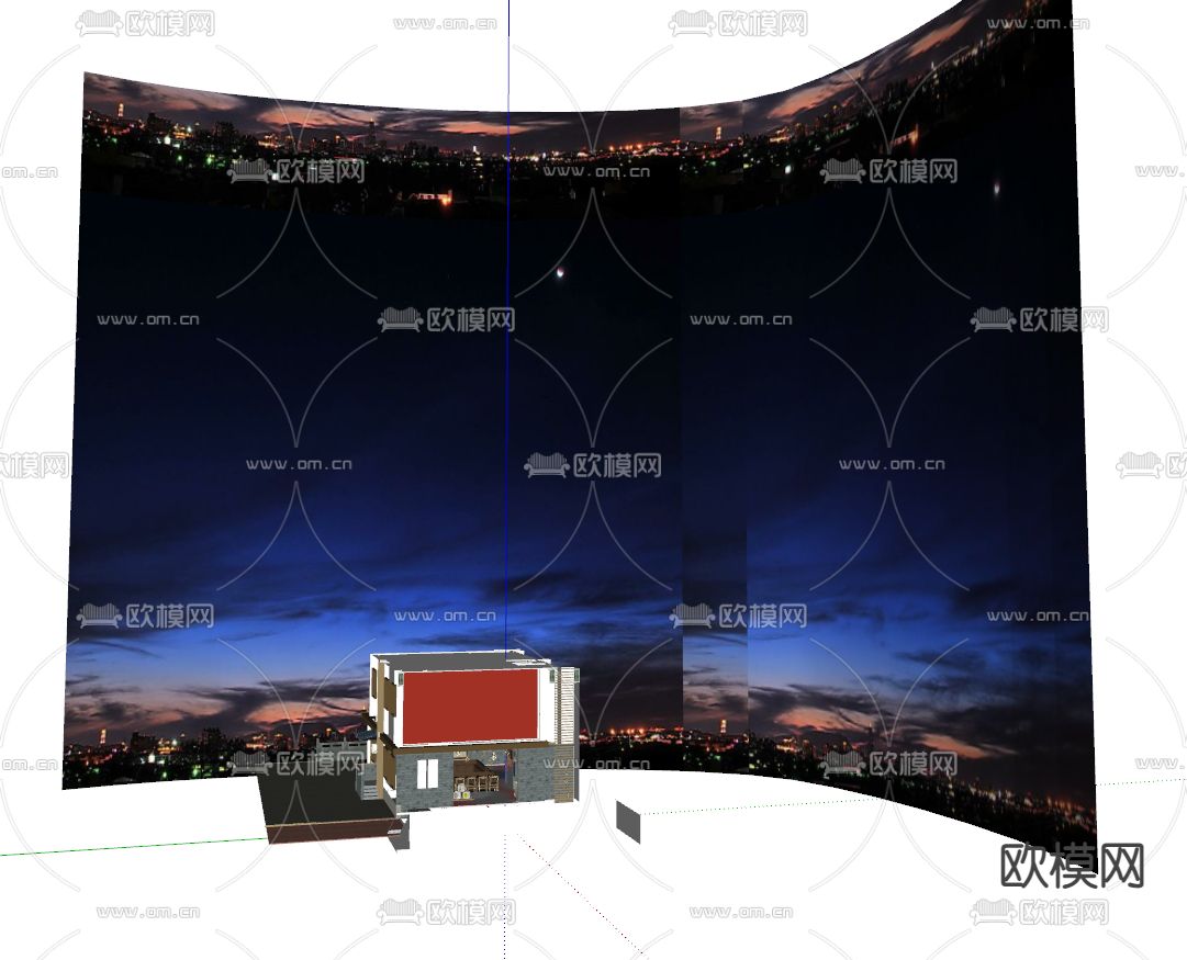 日式料理店 寿司店su模型下载（渲染图2）