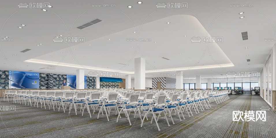 会议厅 报告厅3d模型下载
