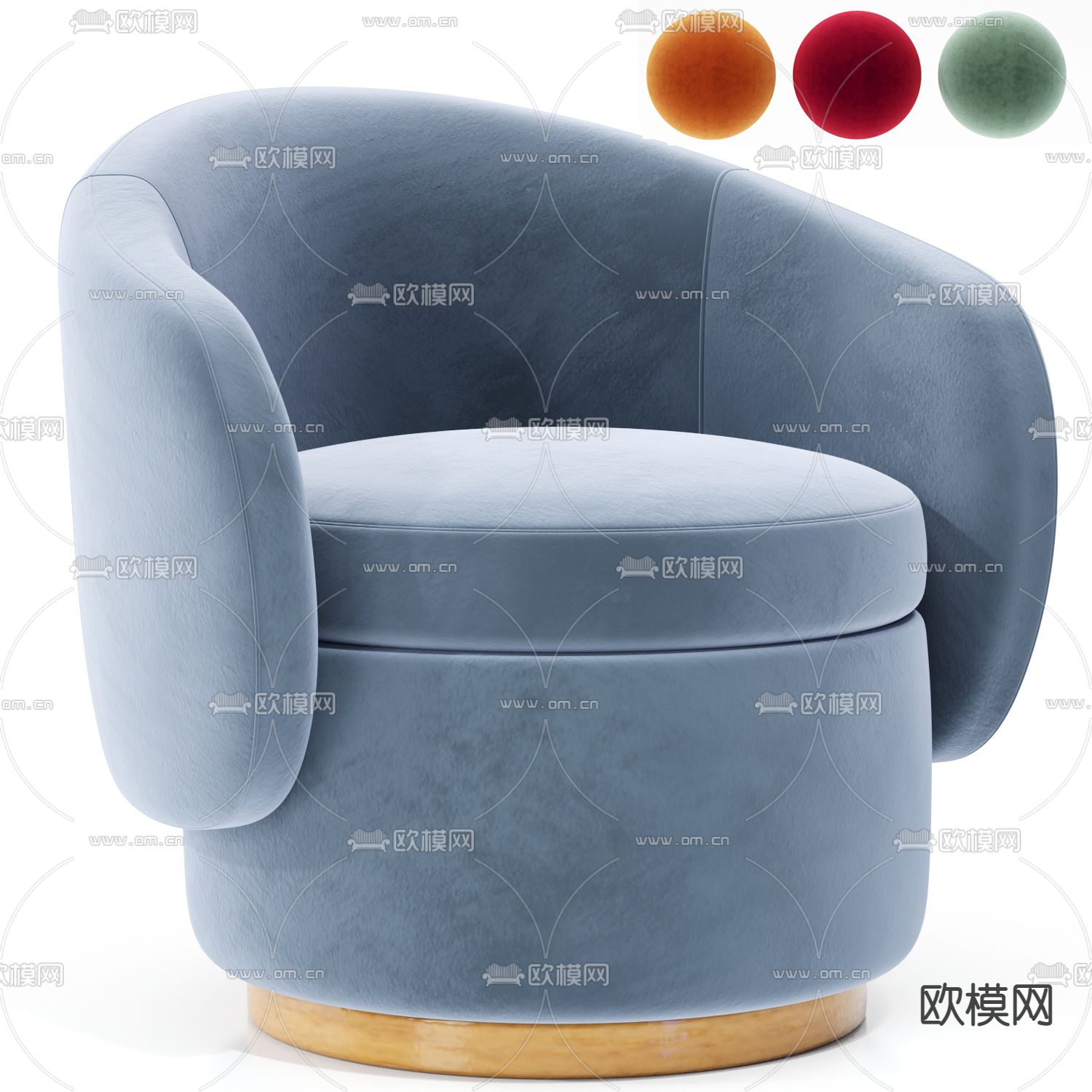 Juno Pod Occasional 单人沙发3d模型下载（渲染图1）