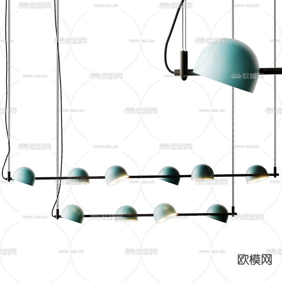 北欧吊灯 餐厅灯3d模型下载