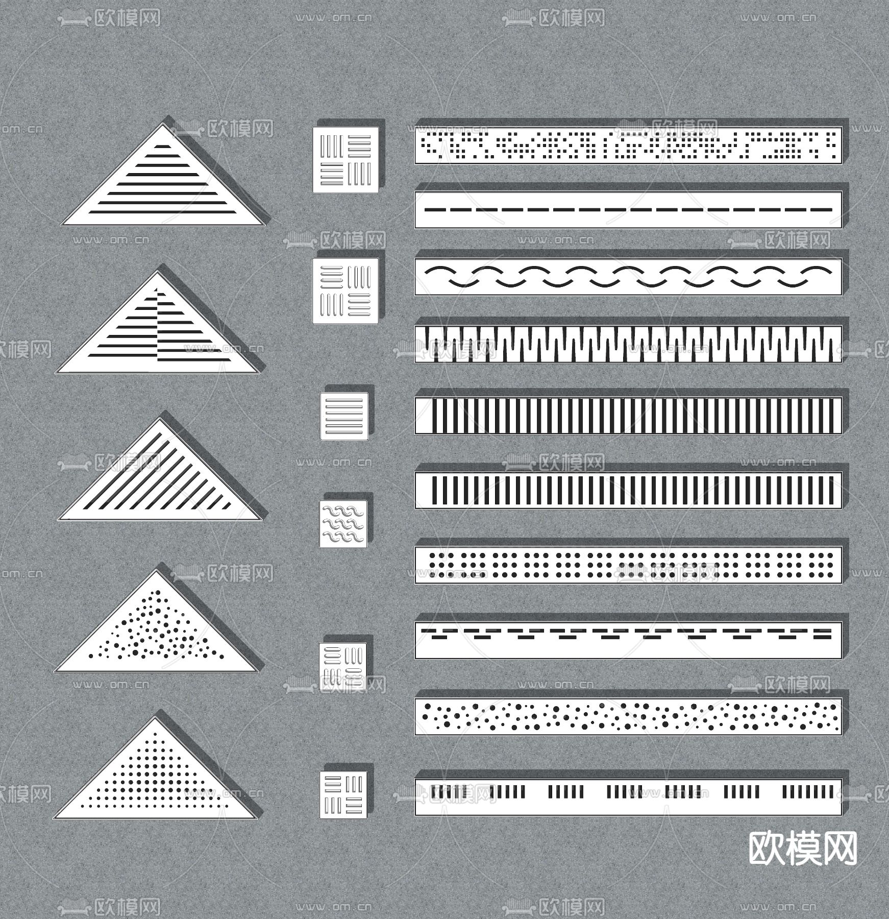 淋浴槽 排水槽 地漏su模型下载（渲染图4）