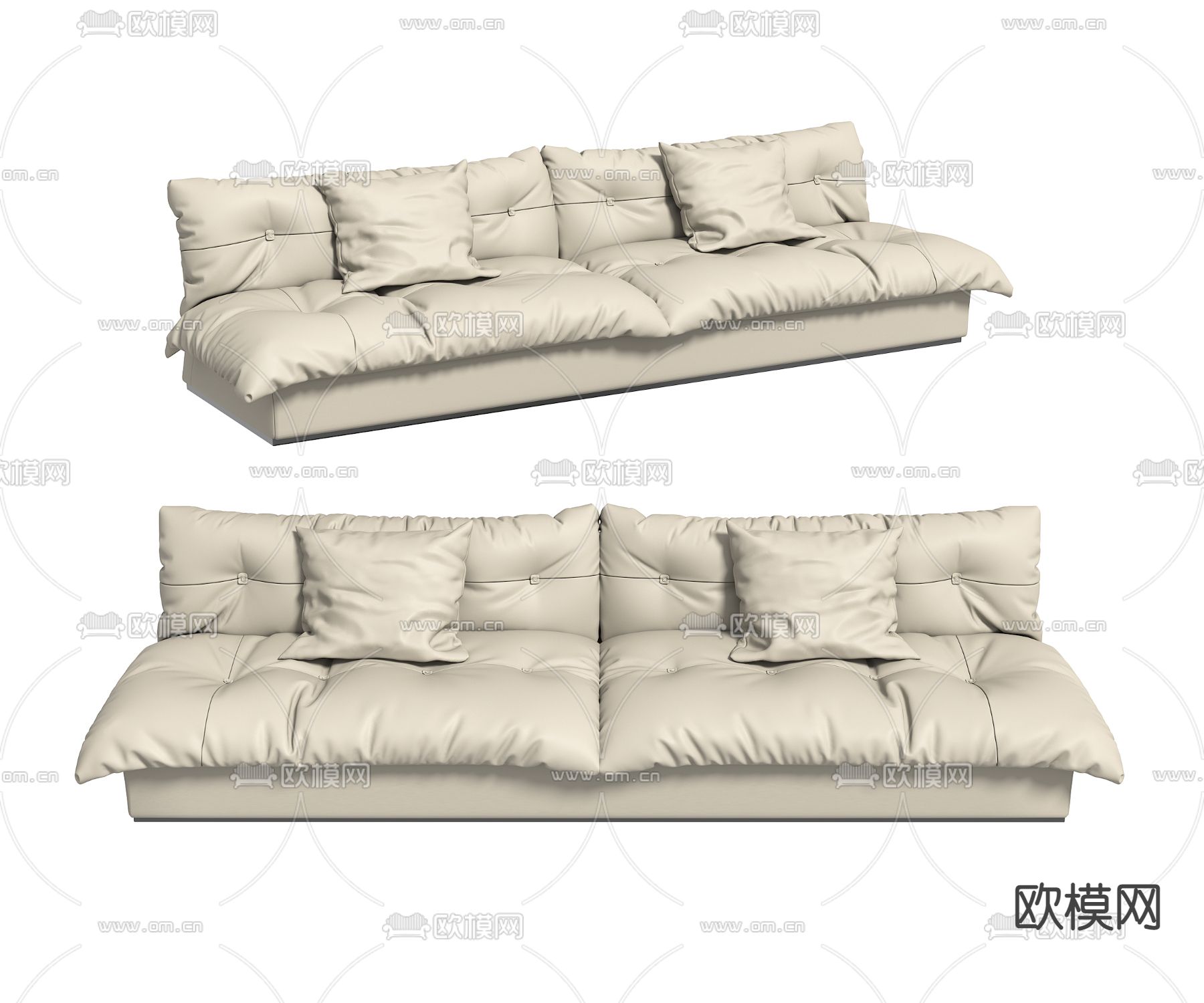 双人沙发 软体沙发3d模型下载