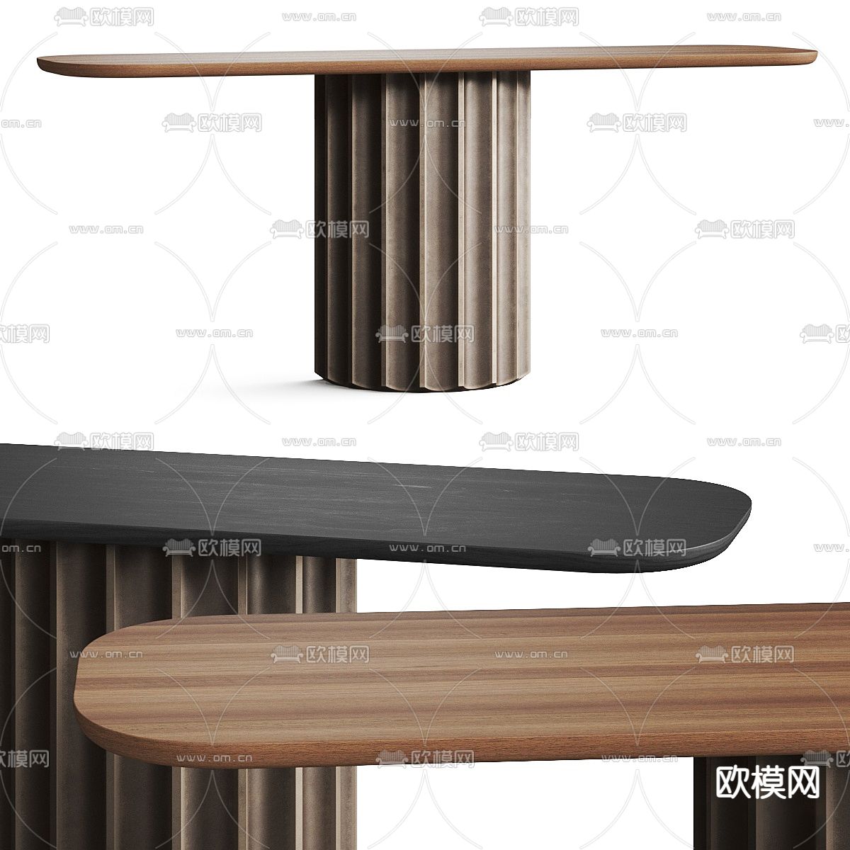 Bonaldo 条形餐桌3d模型下载