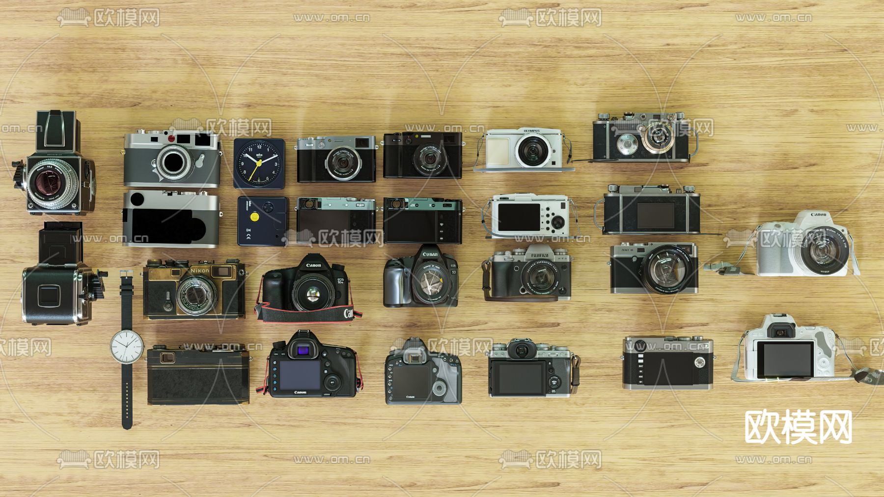 相机 单反 镜头 摄像机3d模型下载