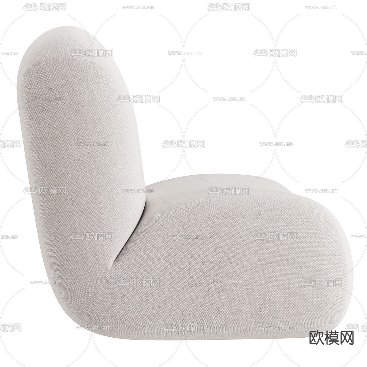 单人沙发 软体沙发3d模型下载（渲染图2）