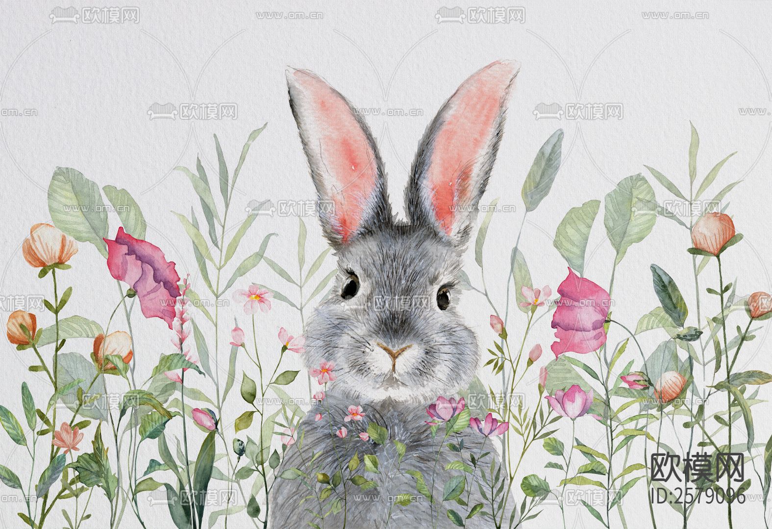 兔子挂画下载