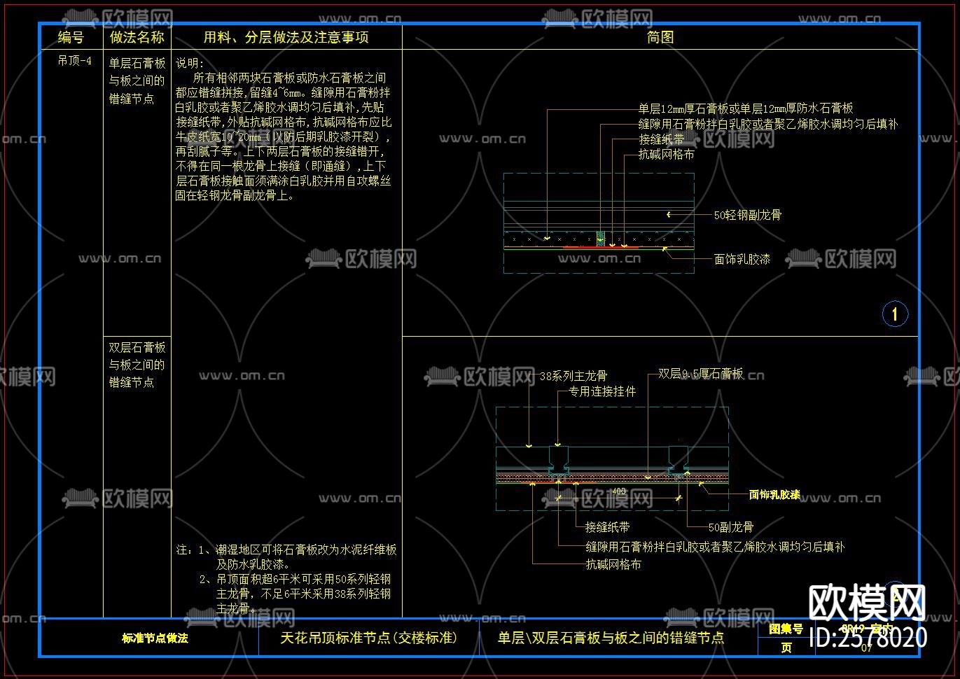 地产精装标准化节点大样下载（渲染图4）