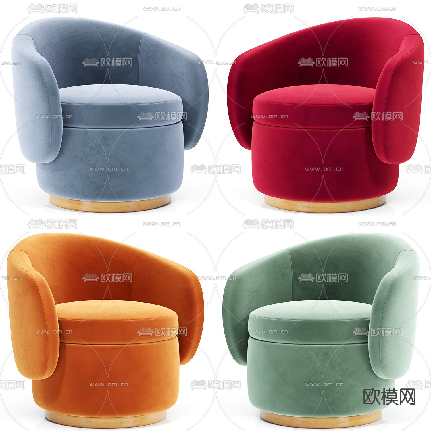 Juno Pod Occasional 单人沙发3d模型下载（渲染图2）