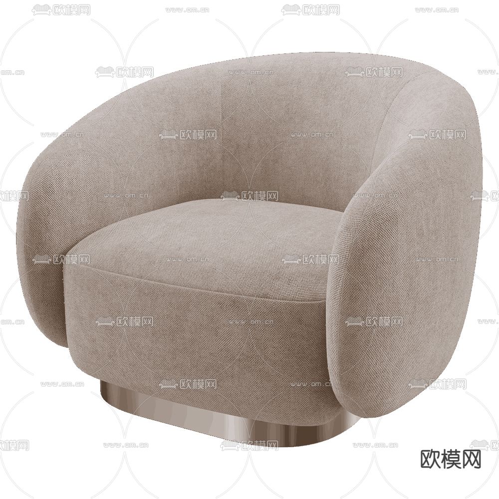 现代单人沙发3d模型下载