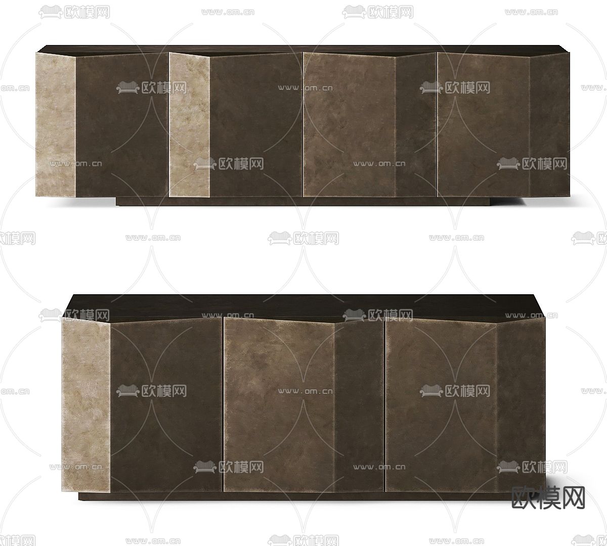 Bonaldo 金属玄关柜 边柜3d模型下载