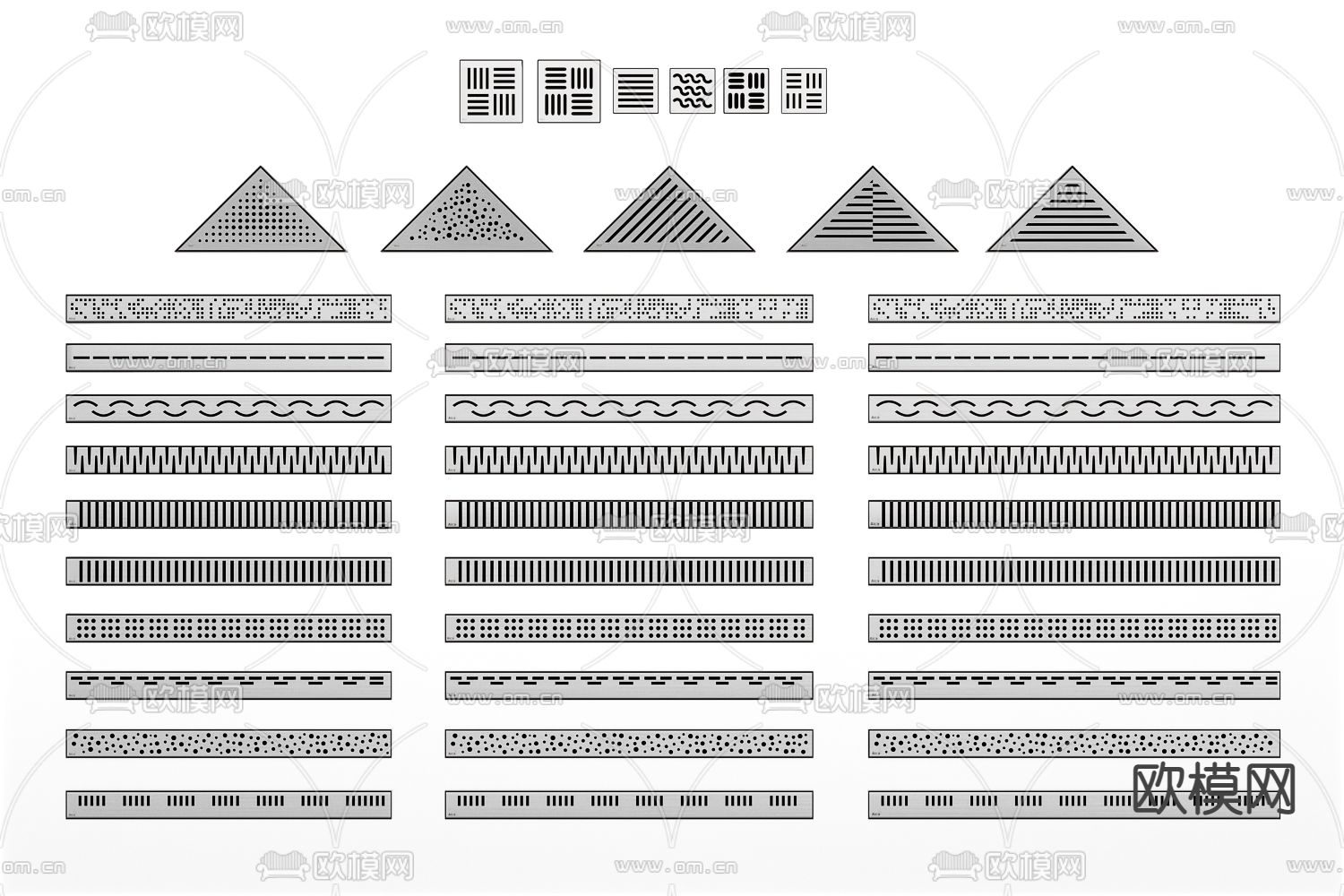 淋浴槽 排水槽 地漏su模型下载（渲染图1）
