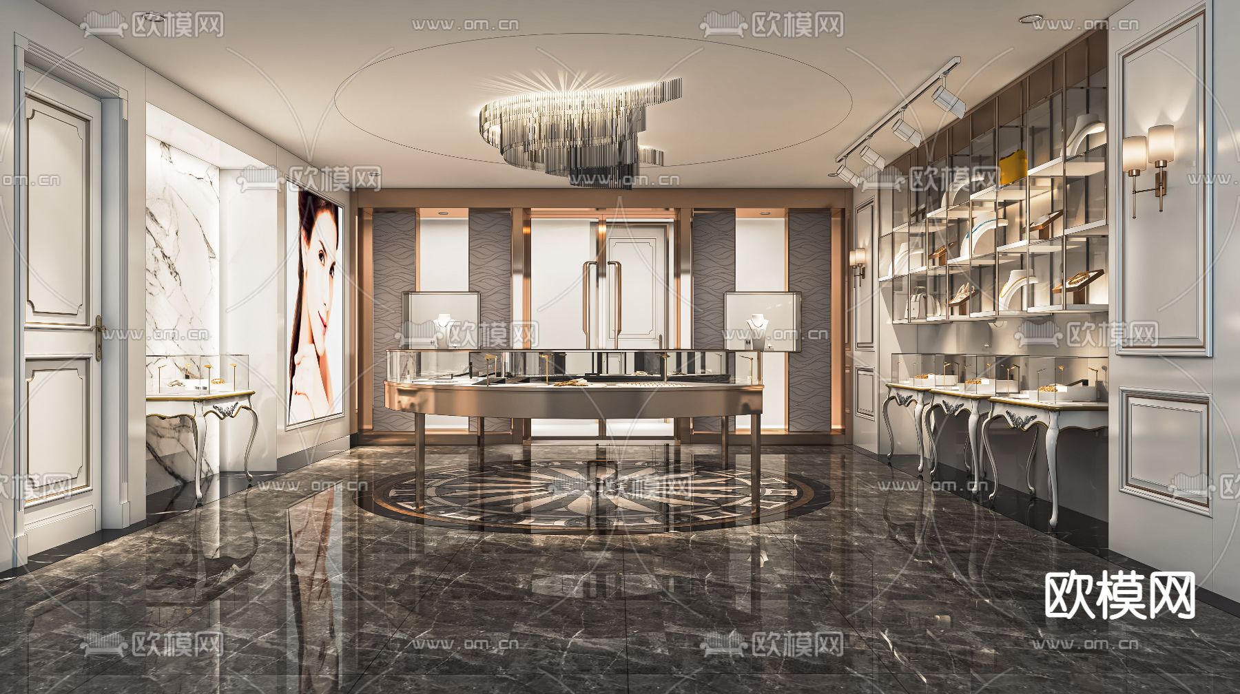 现代珠宝店su模型下载_ID14032006_sketchup模型下载-欧模网