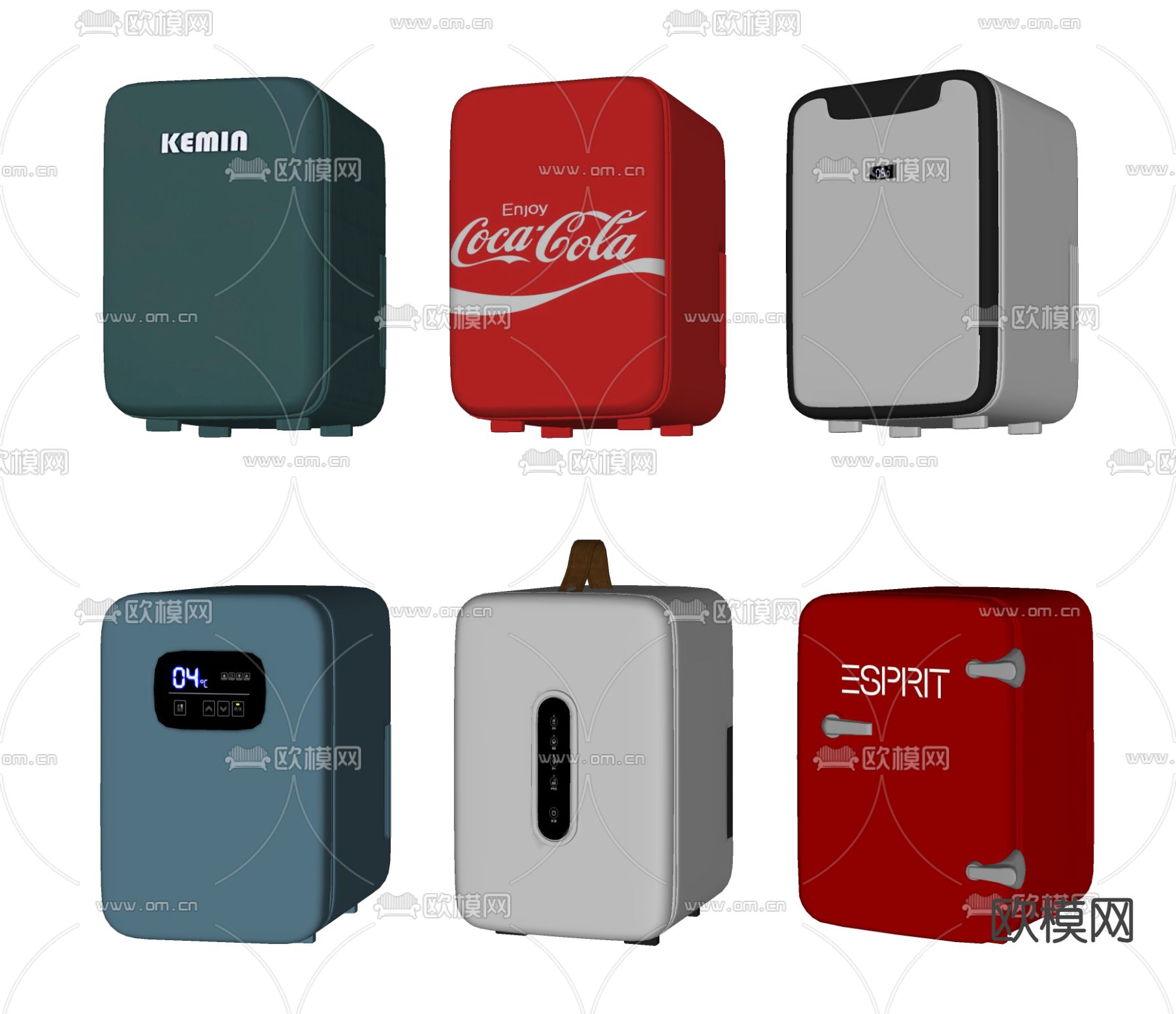 迷你小冰箱su模型下载（渲染图2）