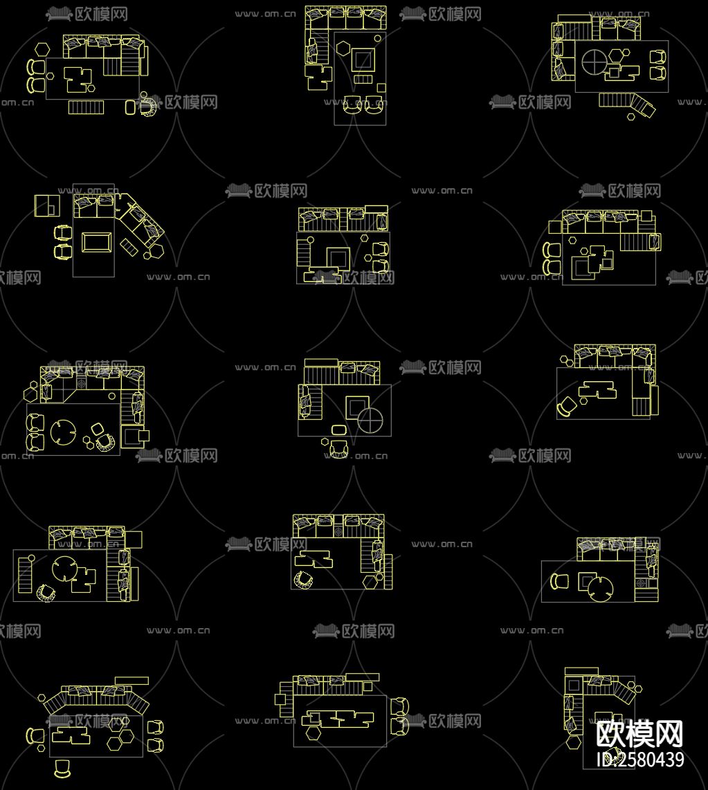 家具CAD施工图-免费3dmax模型库-欧模网