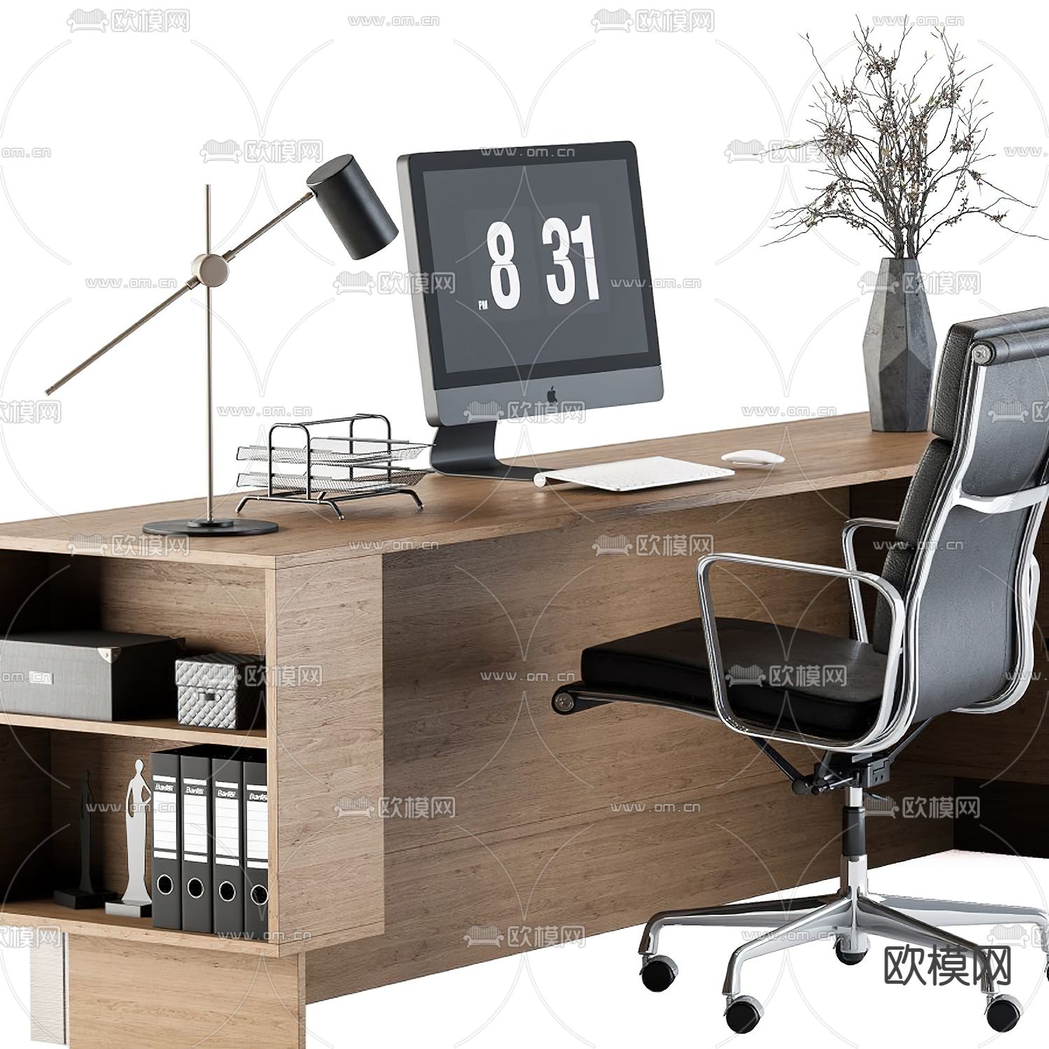 前台 接待台 服务台3d模型下载（渲染图2）