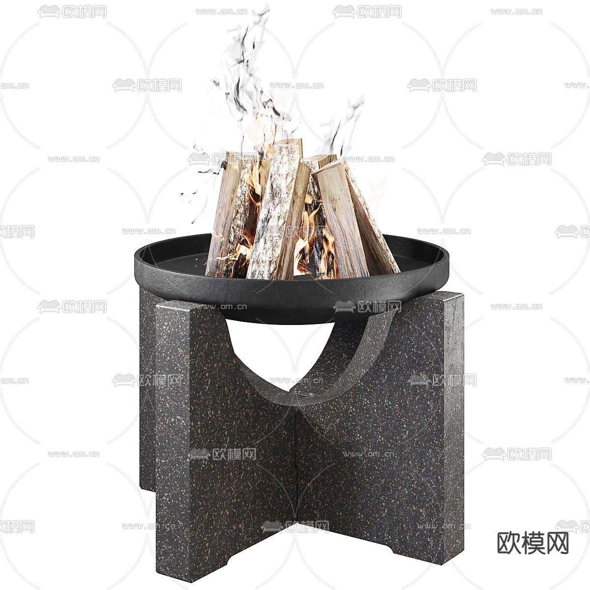 火炉 篝火 壁炉3d模型下载