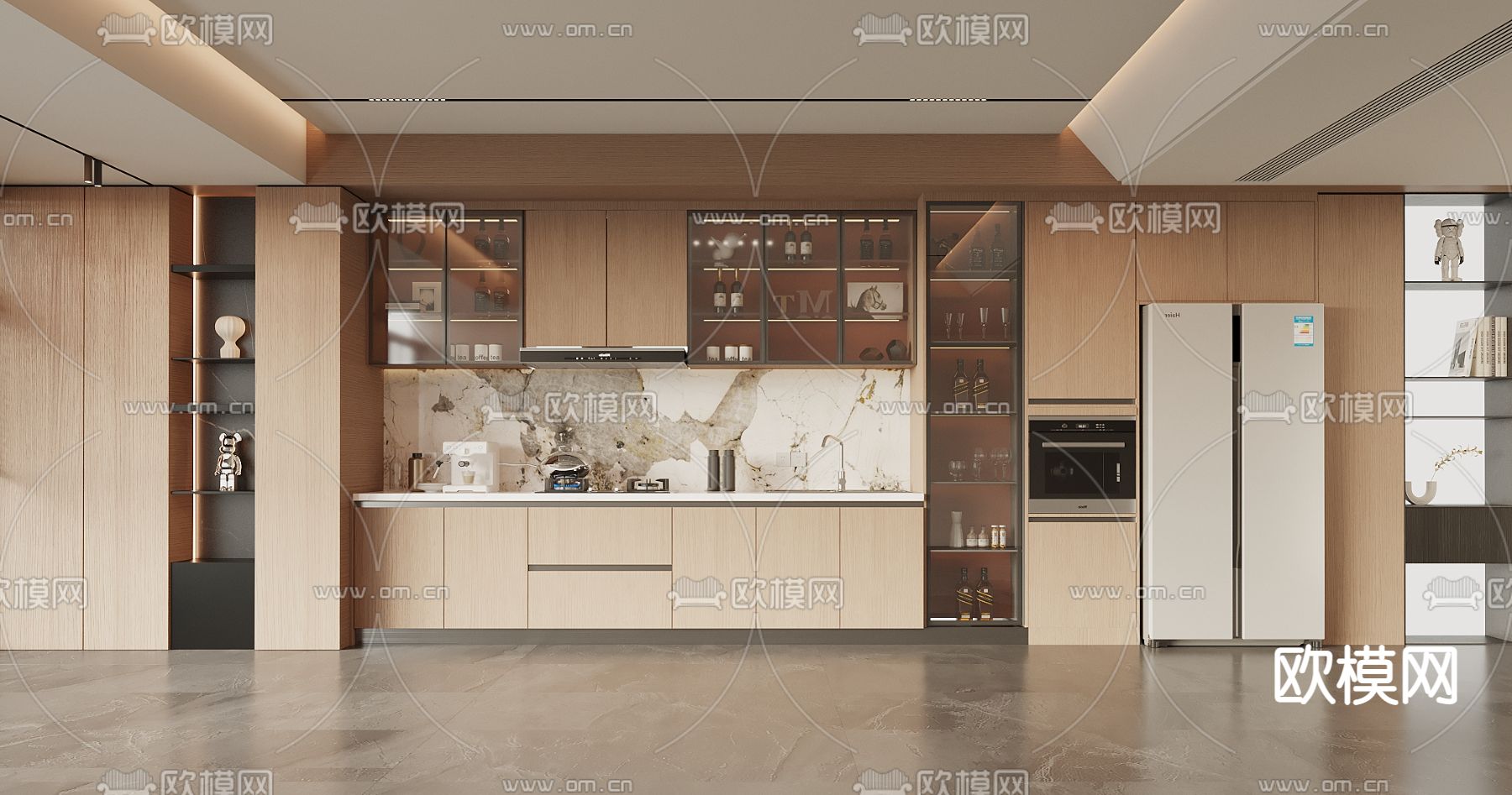 橱柜 酒柜3d模型下载