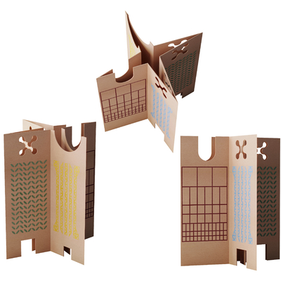  现代儿童玩具 纸片摆件su模型 