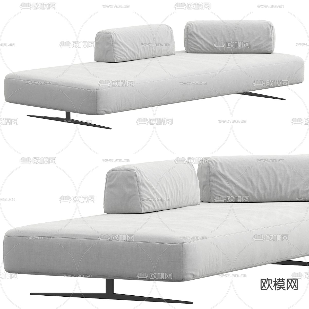 Lago双人沙发3d模型下载