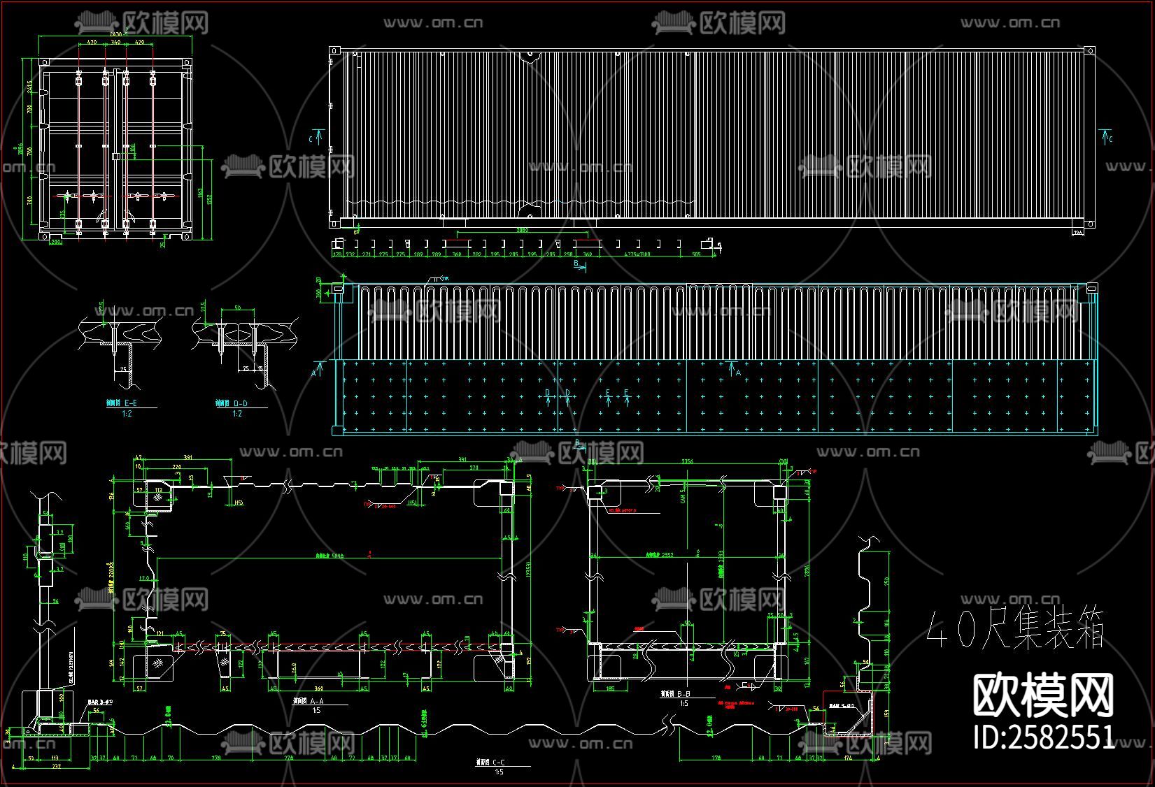 集装箱节点大样下载（渲染图9）