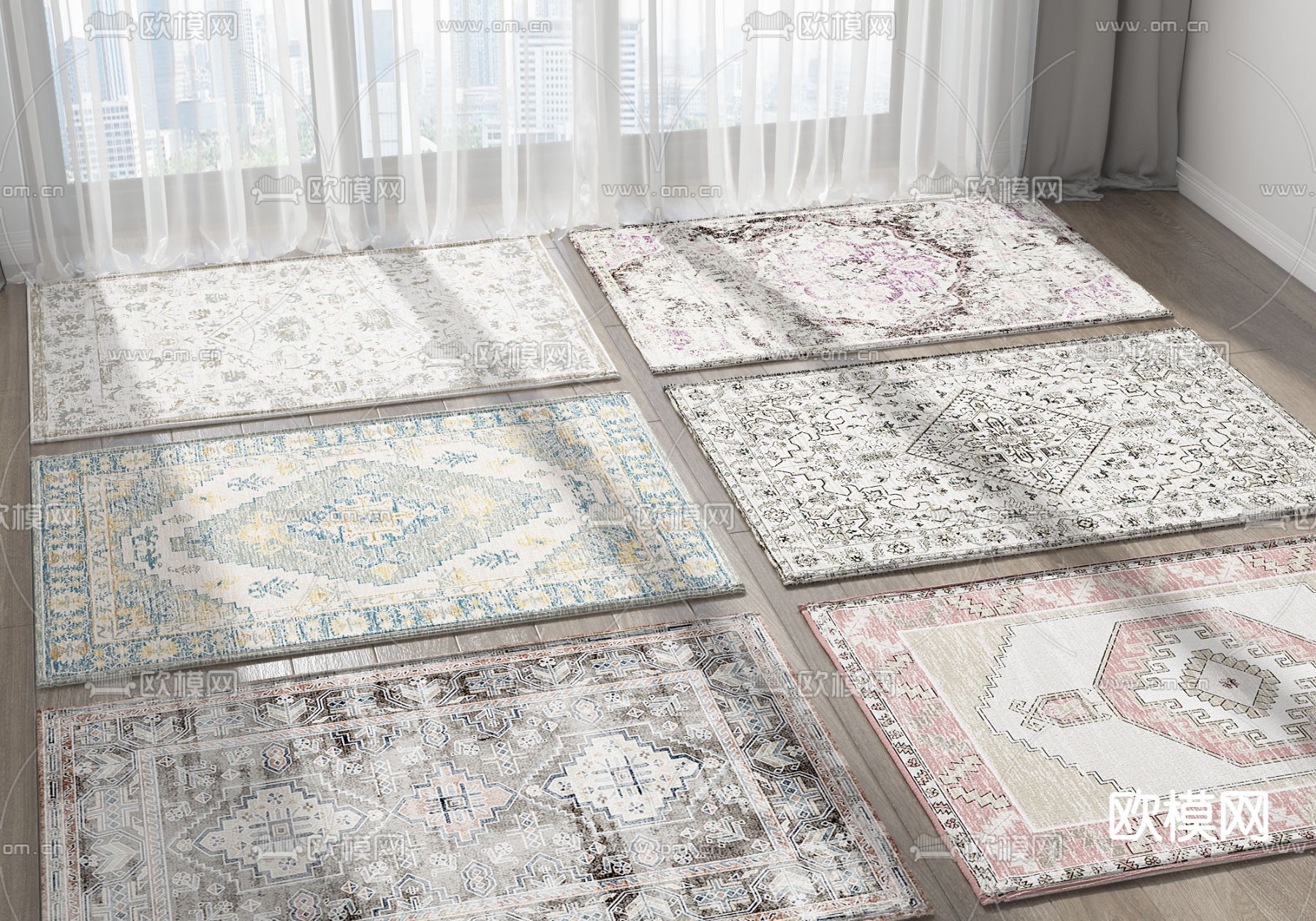 地毯 方毯3d模型下载