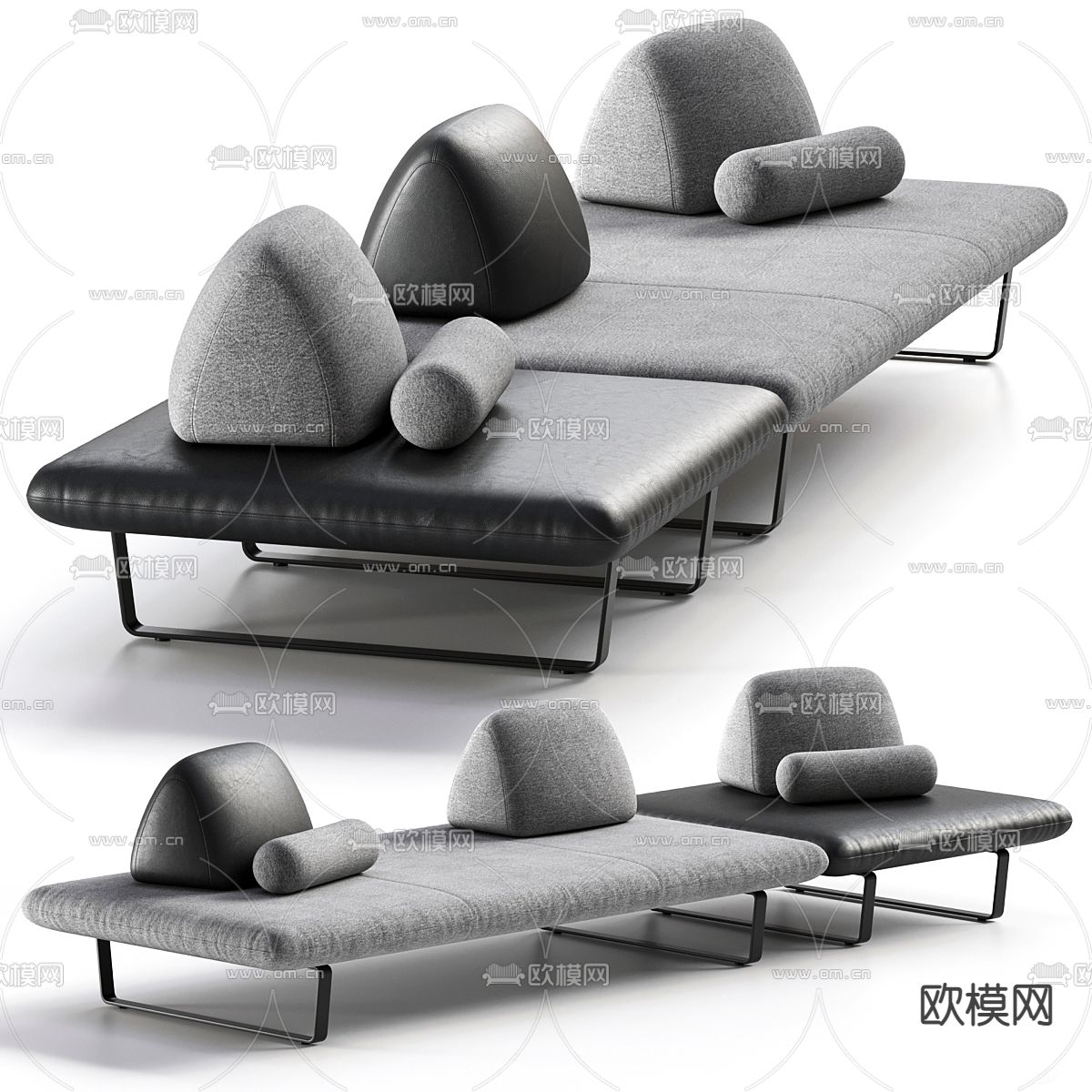 MURTOLI 多人沙发3d模型下载（渲染图1）