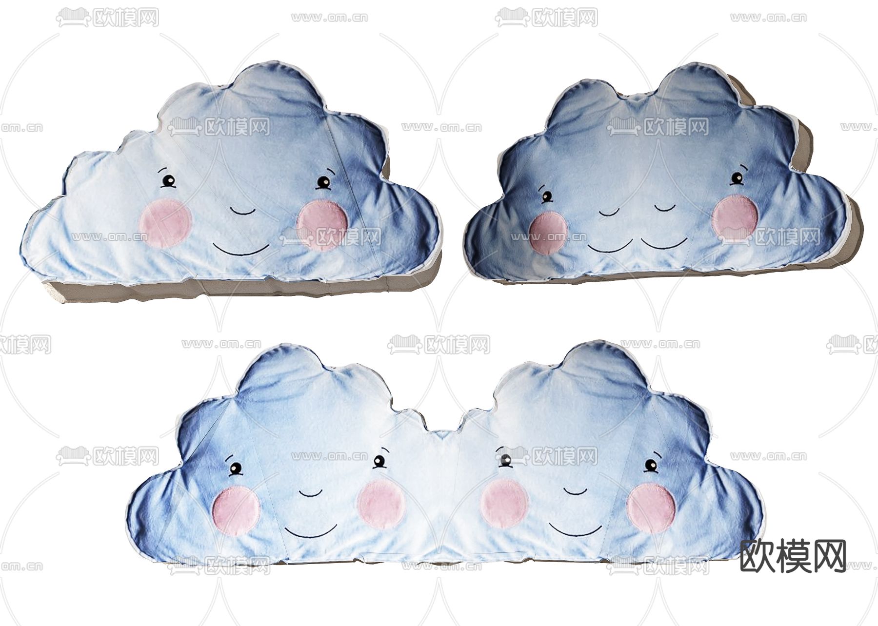 云朵抱枕 儿童抱枕3d模型下载